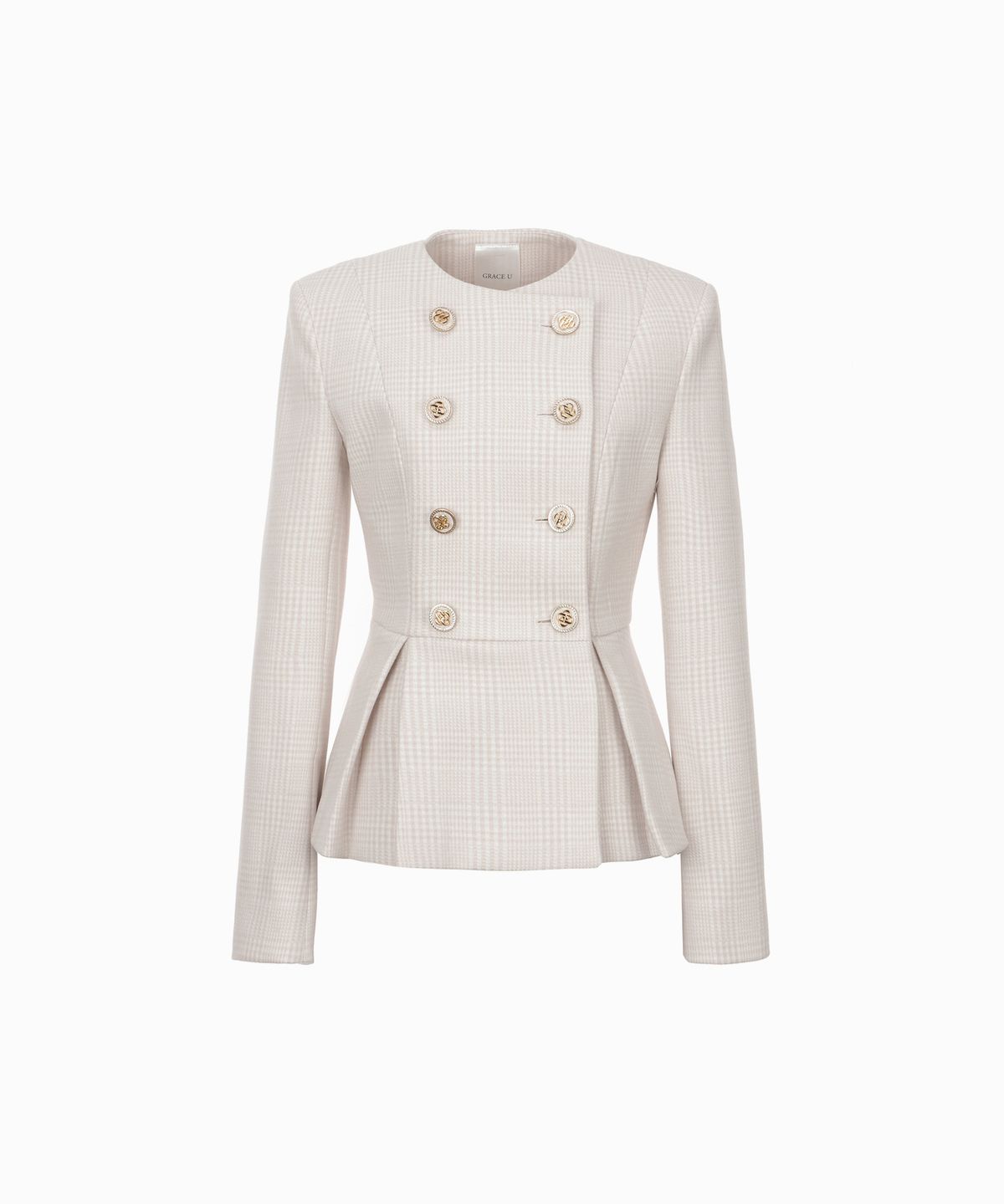 그레이스유(GRACE U) Erica Muffler + Jacket (Beige)