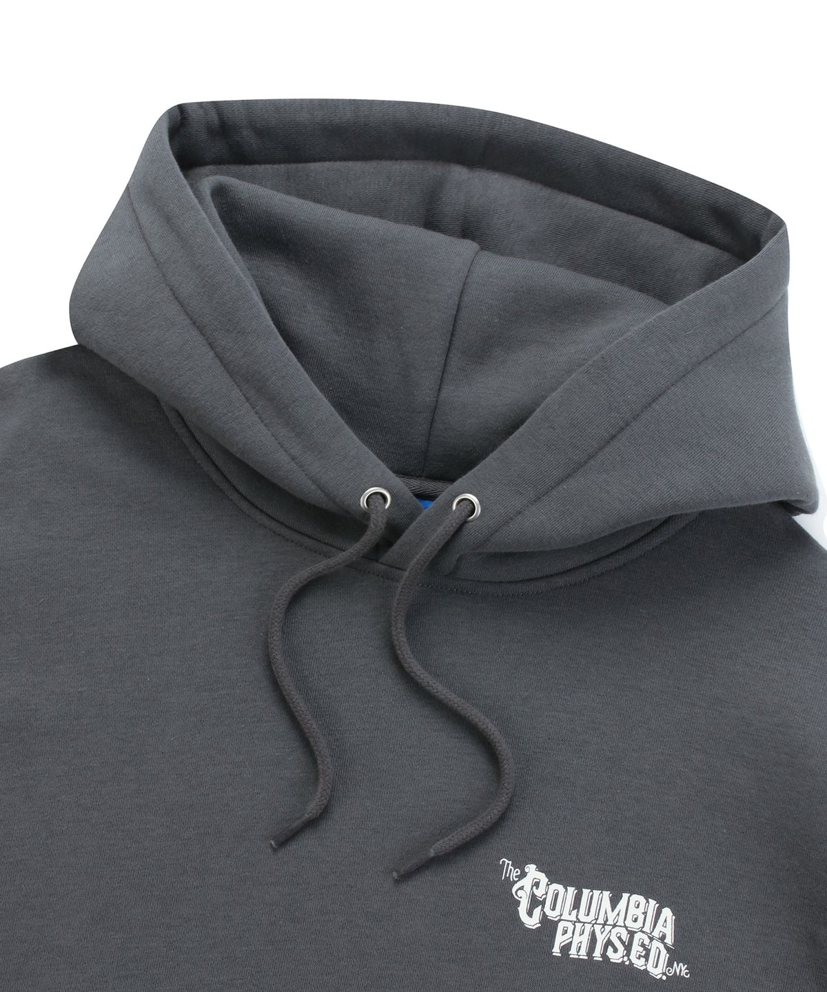 컬럼비아 유니버시티(COLUMBIA UNIVERSITY) CU PHYS.ED. LOGO FLEECE HOODY 차콜
