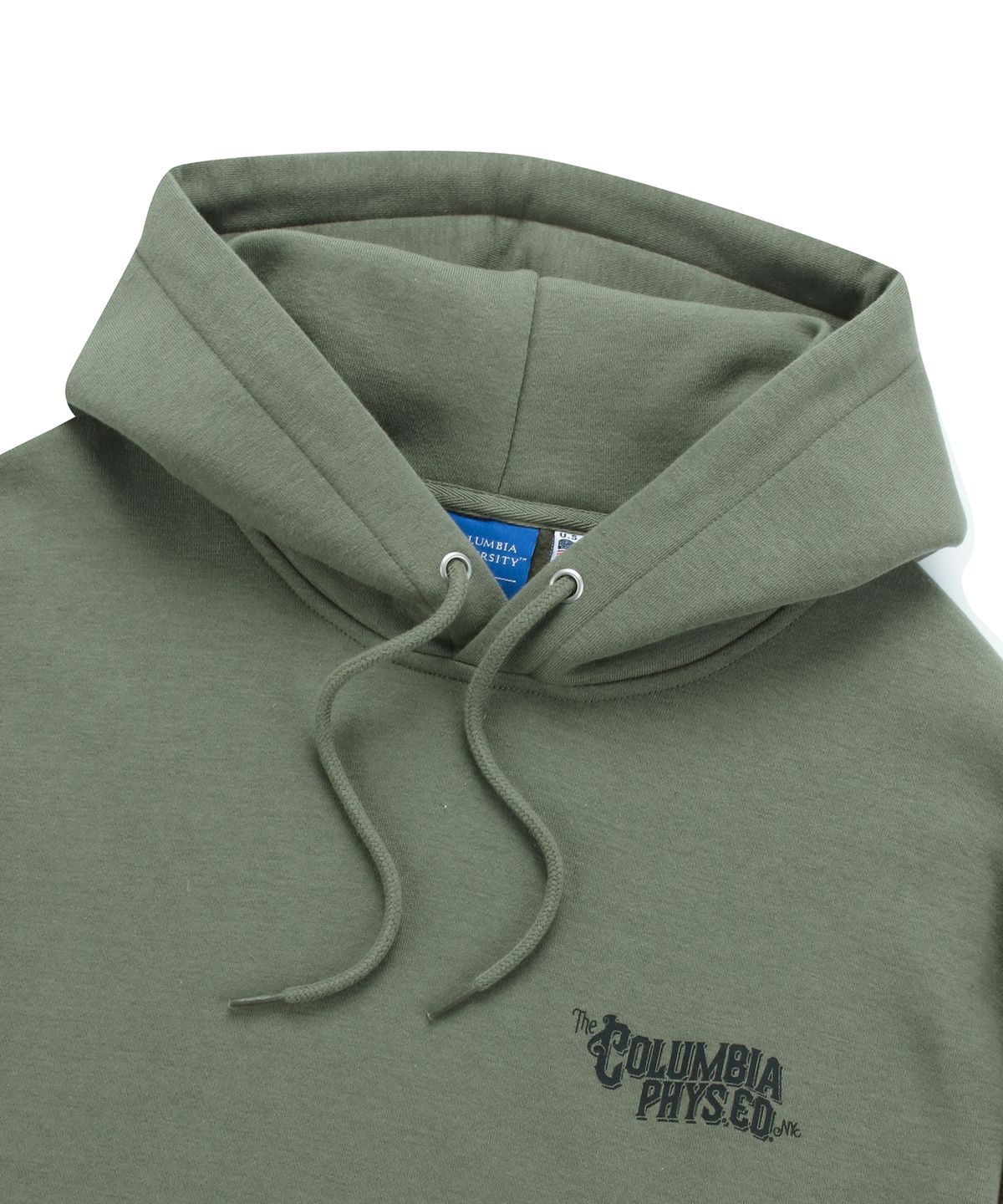 컬럼비아 유니버시티(COLUMBIA UNIVERSITY) CU PHYS.ED. LOGO FLEECE HOODY 카키