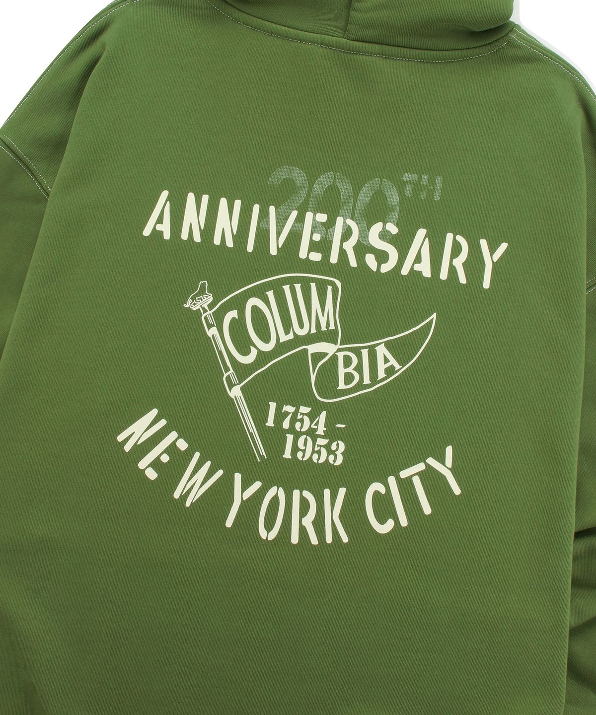 컬럼비아 유니버시티(COLUMBIA UNIVERSITY) 200TH ANNIVERSARY LIMITED TERRY HOODY 올리브