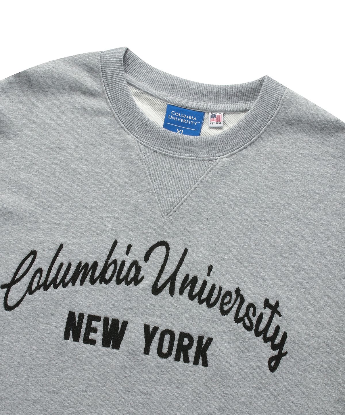 컬럼비아 유니버시티(COLUMBIA UNIVERSITY) CU NEW YORK CHAIN EMB TERRY SWEATSHIRTS M그레이