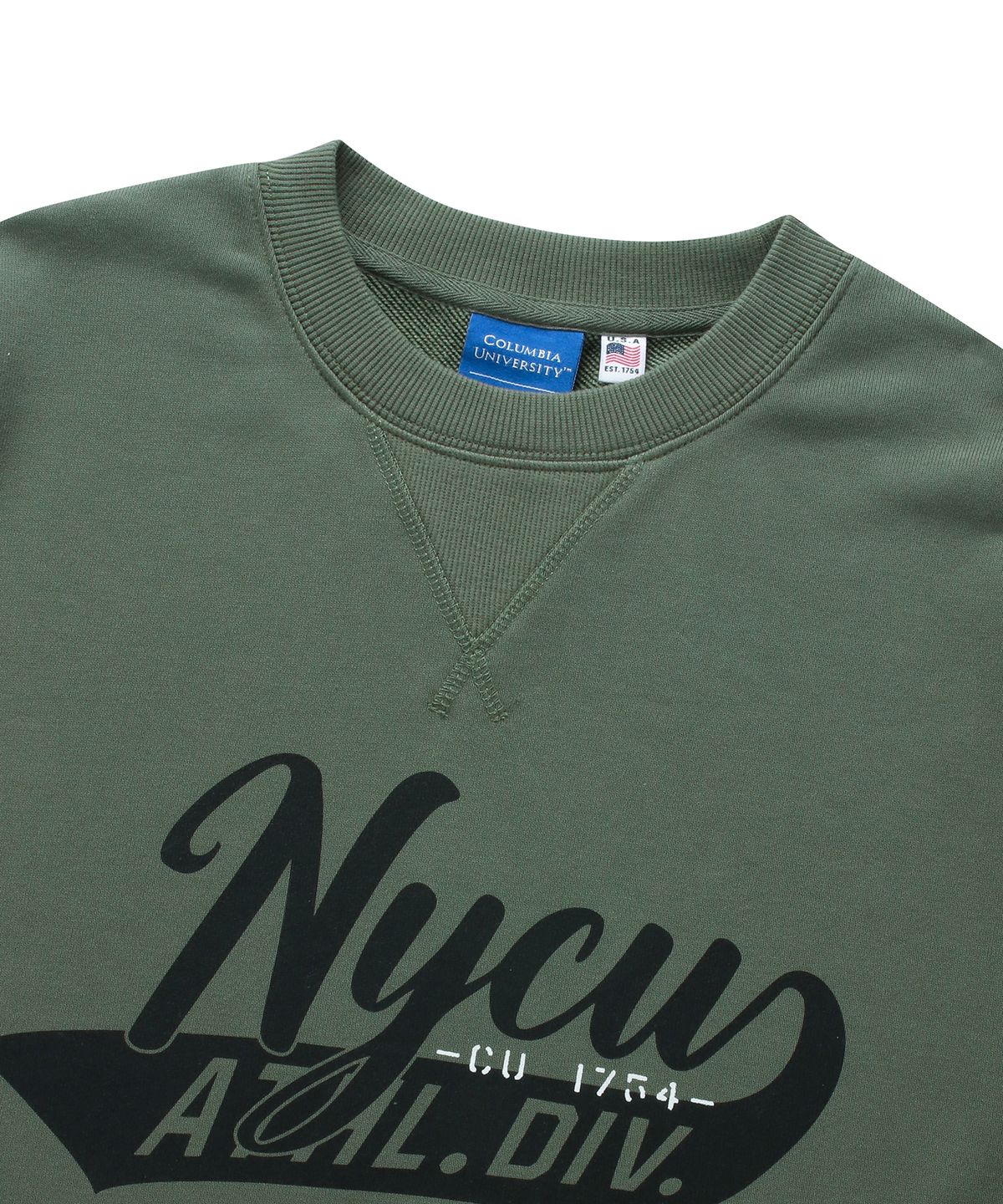 컬럼비아 유니버시티(COLUMBIA UNIVERSITY) NYCU ATHL.DIV. LOGO TERRY SWEATSHIRTS 카키