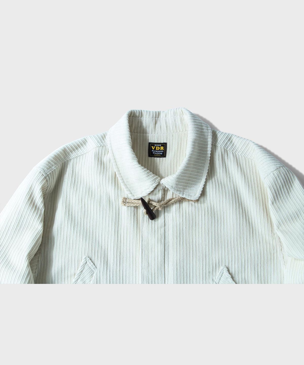 비디알(VDR) CORDUROY TOGGLE 4POCKET JACKET [Snow White]