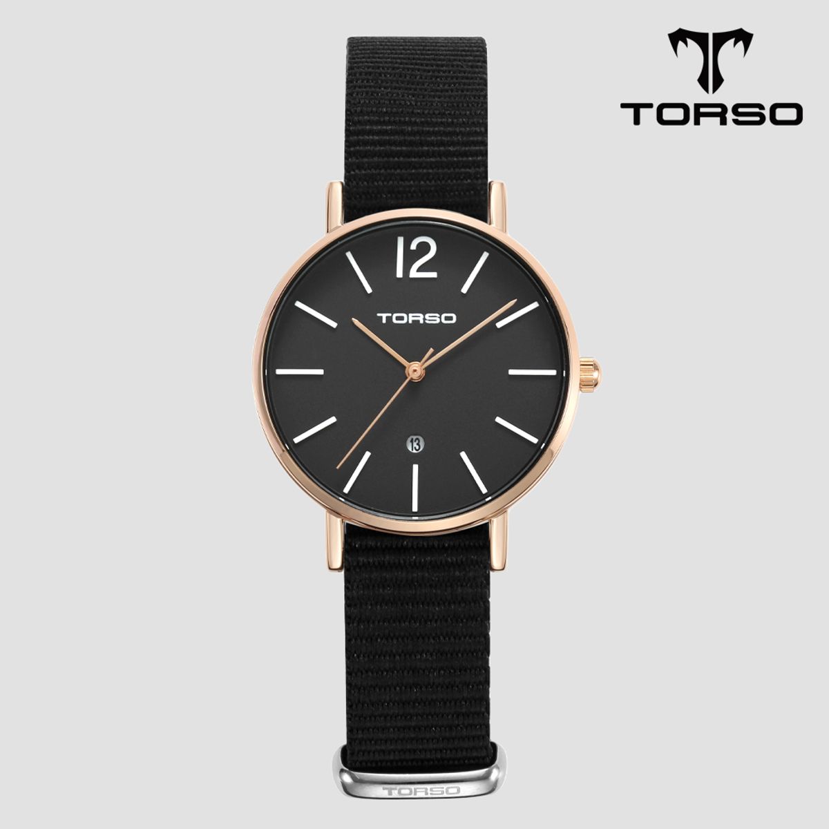 토르소(TORSO) T101F 도로스 데이트 워치 여성 나토 밴드 시계
