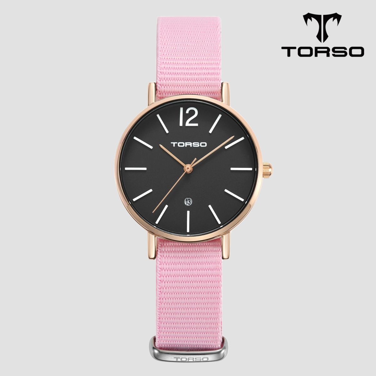 토르소(TORSO) T101F 도로스 데이트 워치 여성 나토 밴드 시계