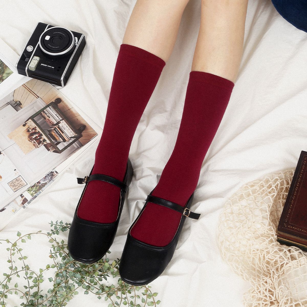 삭스에이(SOCKSA) [10PACK] 베이직 200N 퓨어 무지 긴양말