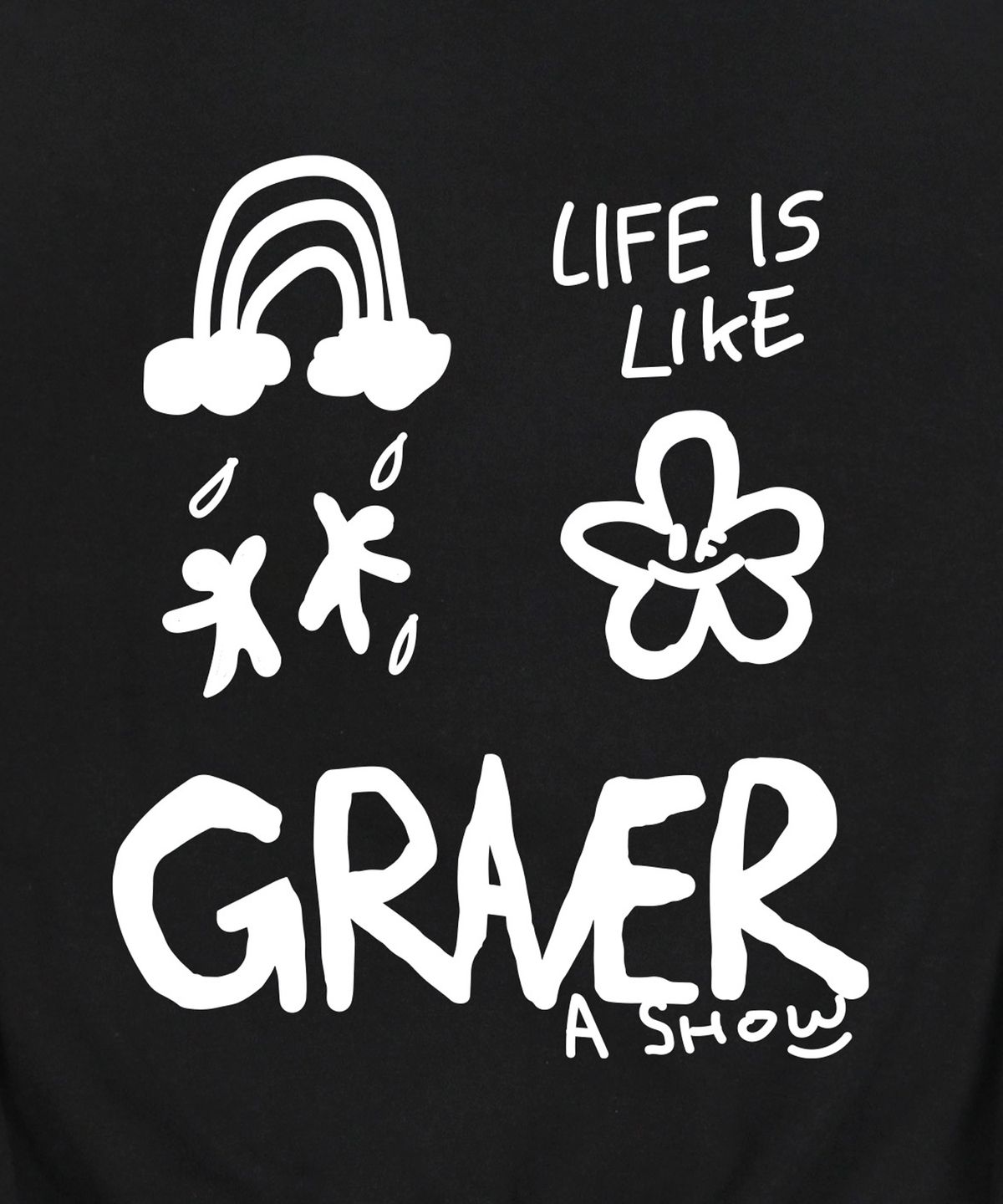 그레이버(GRAVER) [UNISEX]멀티1 로고 맨투맨_블랙
