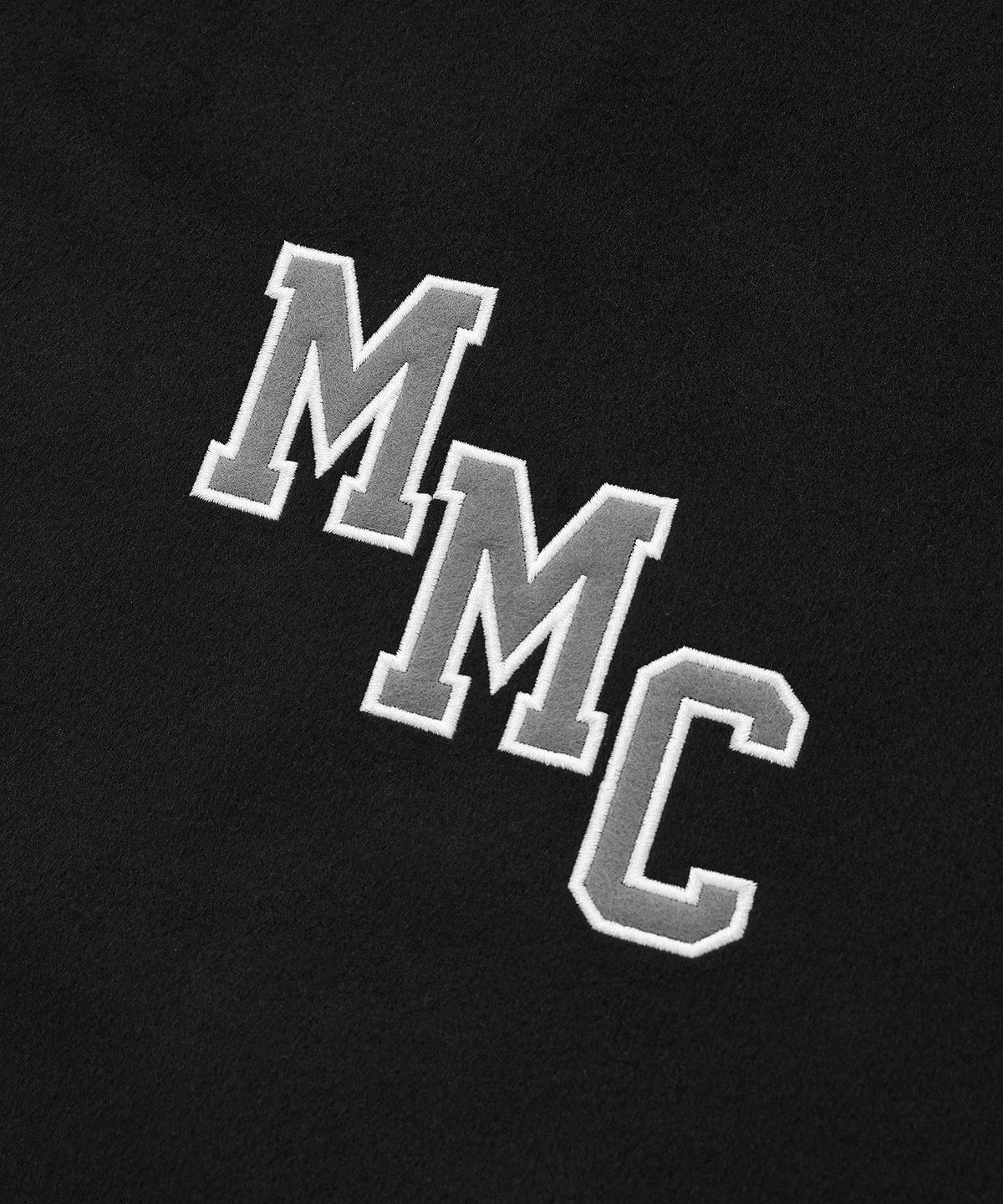 세인트페인(SAINTPAIN) SP M.M.C 로고 스타디움 자켓-블랙