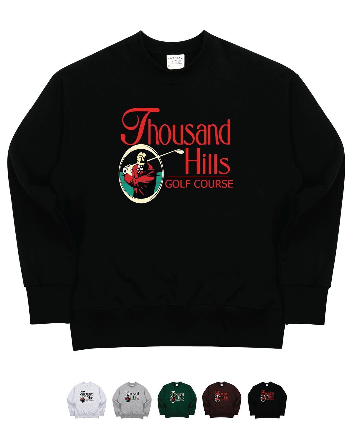 네이비팀(NAVYTEAM) V2.NTV-Thousand Hills Golf Course SWEAT SHIRT