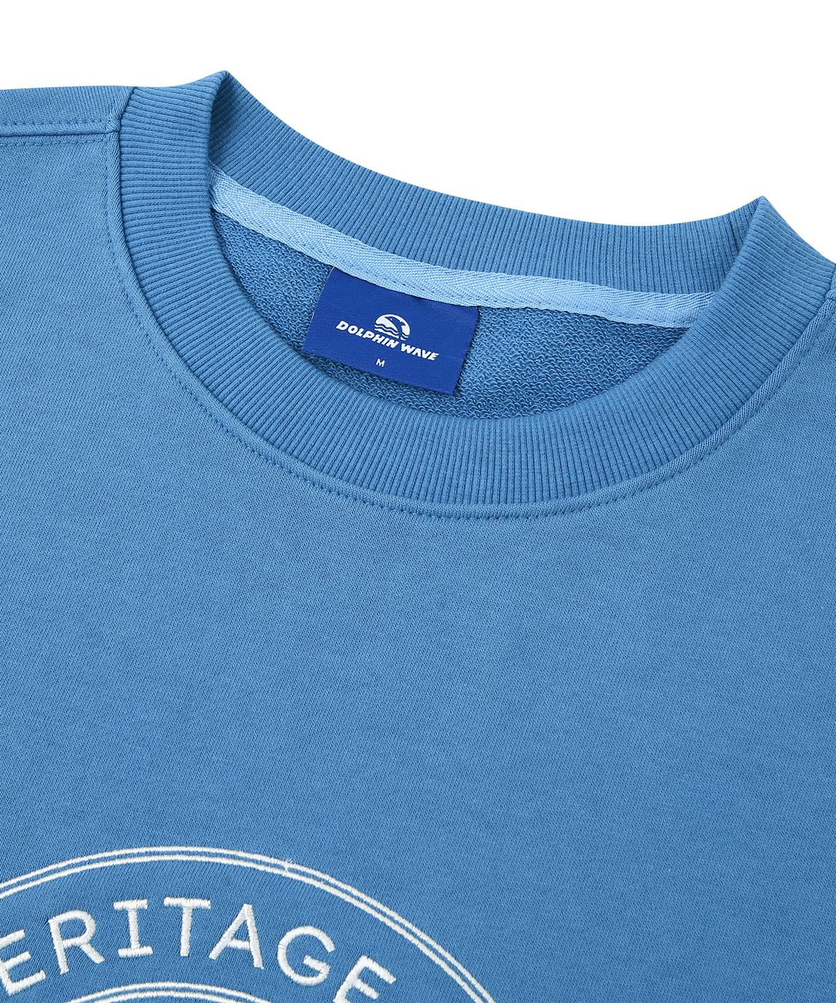 돌핀웨이브어패럴(DOLPHIN WAVE APPAREL) 하키보이 돌고래 맨투맨 블루