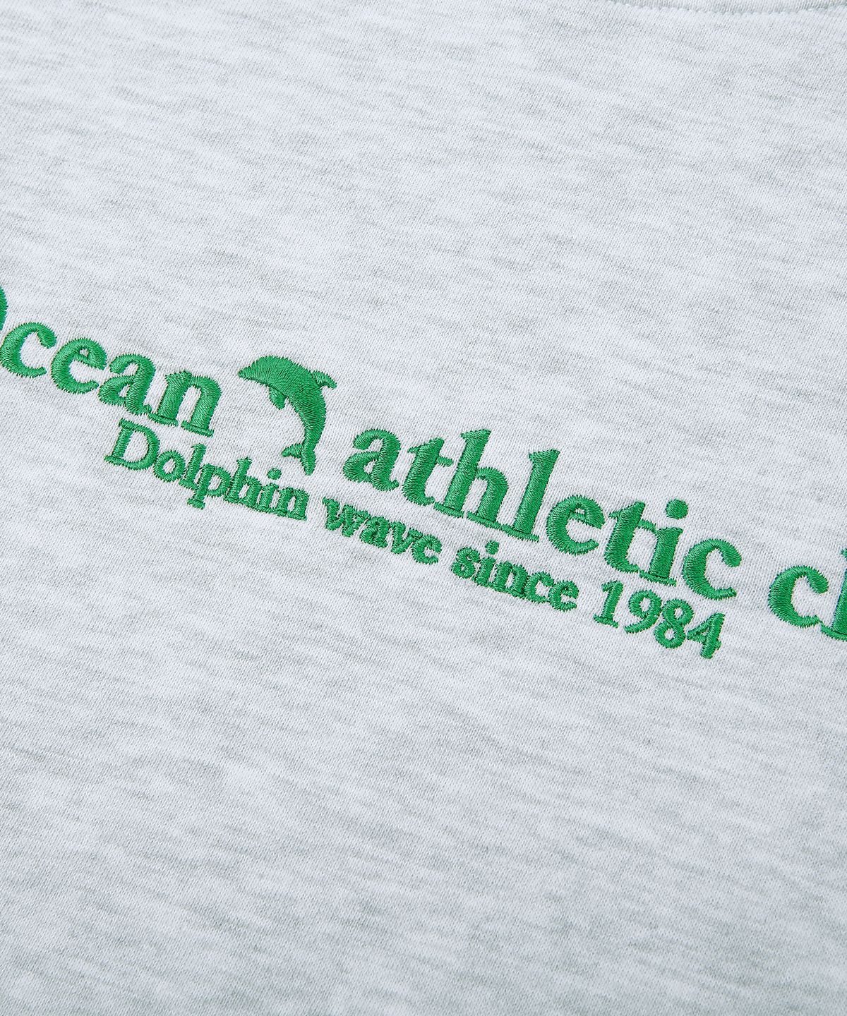 돌핀웨이브어패럴(DOLPHIN WAVE APPAREL) 돌핀 애슬레틱 클럽 맨투맨 쿨그레이
