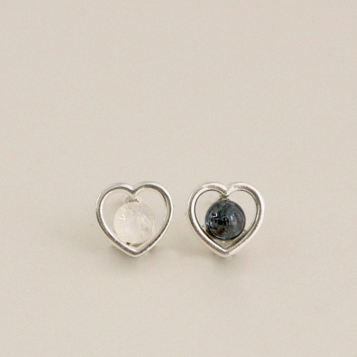 47베이지(47BAG) 925 Silver Erica Heart Earrings/ 에리카