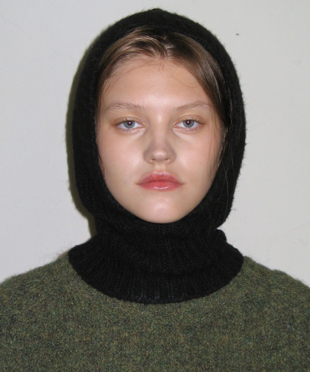 SINOON ニットバラクラバ MUSINSA公式 | SINOON KNIT BALACLAVA (BLACK)