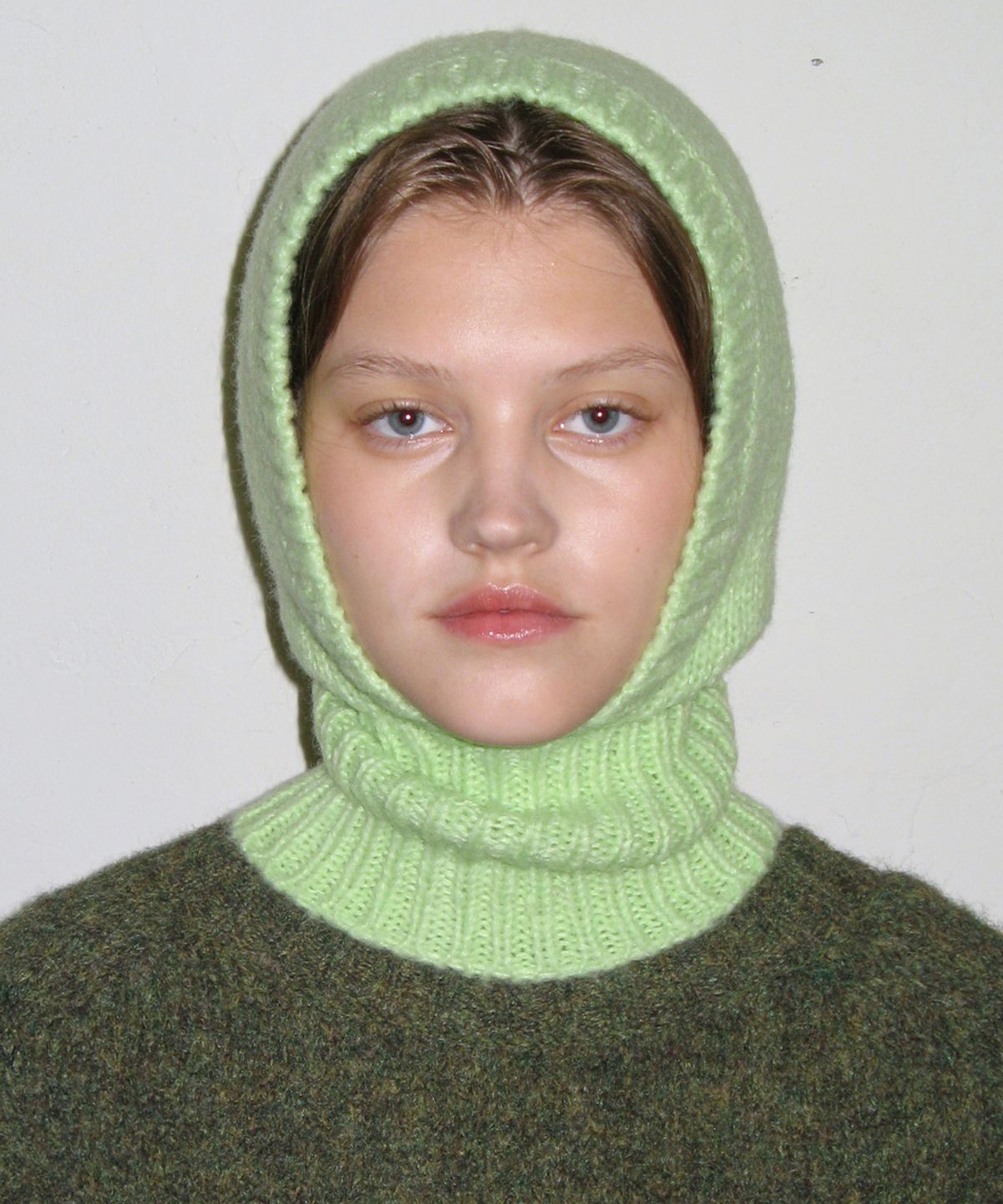 시눈(SINOON) KNIT BALACLAVA (APPLE GREEN)