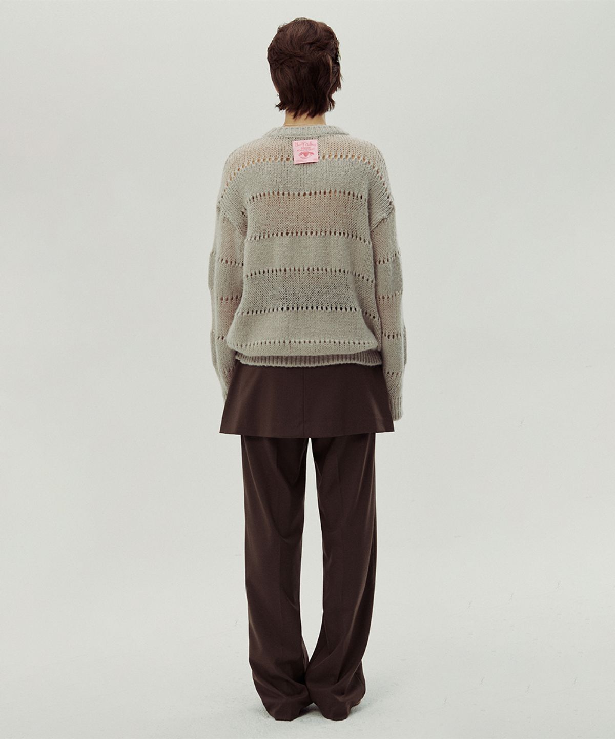 시눈(SINOON) 2 WAY LAYERED PANTS (BROWN)