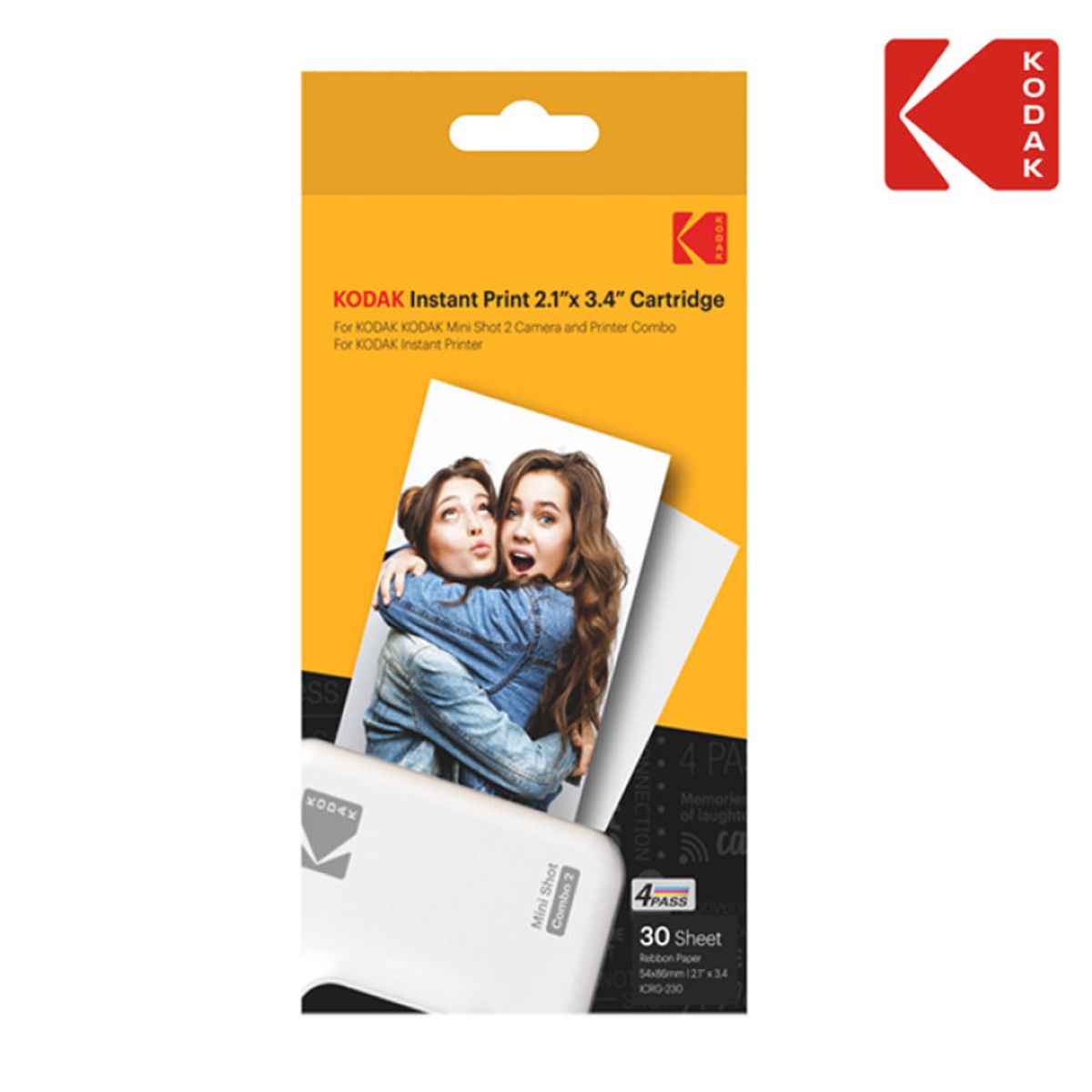 코닥 카메라(KODAK CAMERA) 미니샷2 미니2 전용 호환 2인치 카트리지 60매
