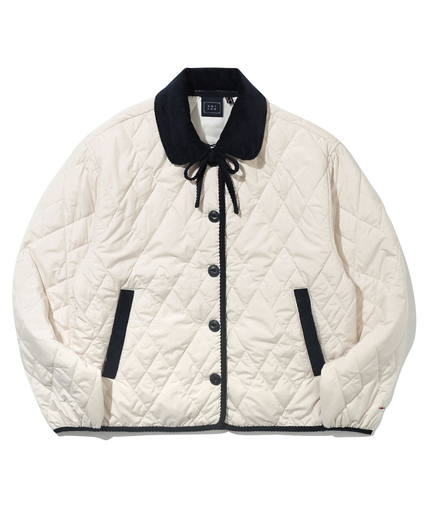 ☆人気☆【ROMANTIC CROWN】☆SHOULDER QUILTING JACKE.T☆ SHOULDER QUILTING JACKET_LIGHT GREY - ROMANTIC CROWN | 60