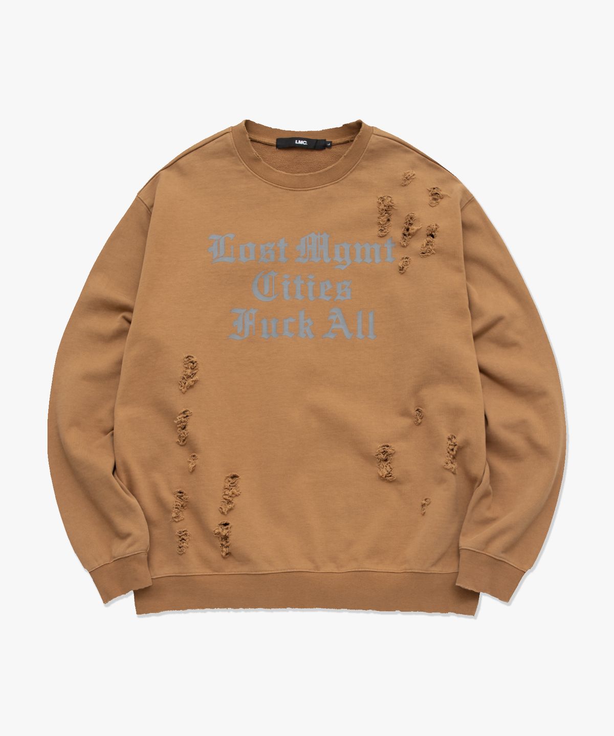 엘엠씨(LMC) LMC DISTRESSED EDGE F ALL SWEATSHIRT camel