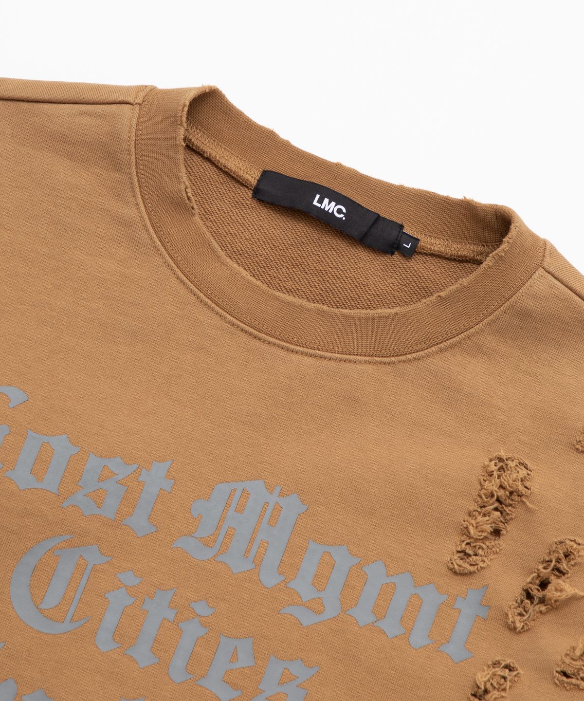 엘엠씨(LMC) LMC DISTRESSED EDGE F ALL SWEATSHIRT camel