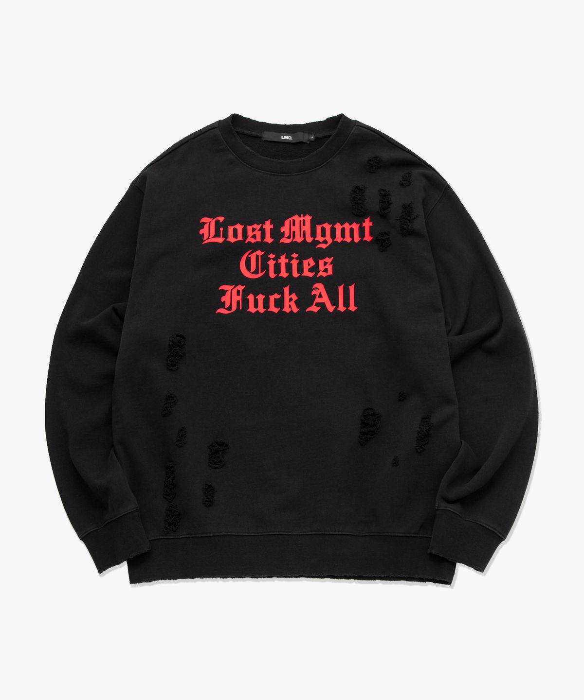 엘엠씨(LMC) LMC DISTRESSED EDGE F ALL SWEATSHIRT black