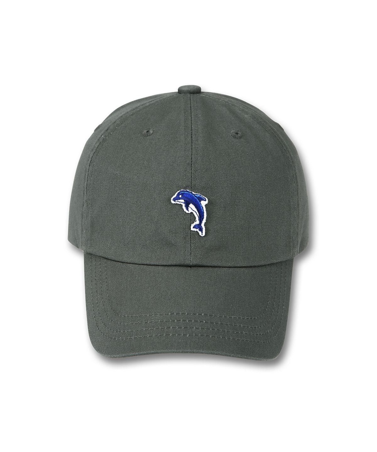 돌핀웨이브어패럴(DOLPHIN WAVE APPAREL) 돌핀 미니자수볼캡  그레이