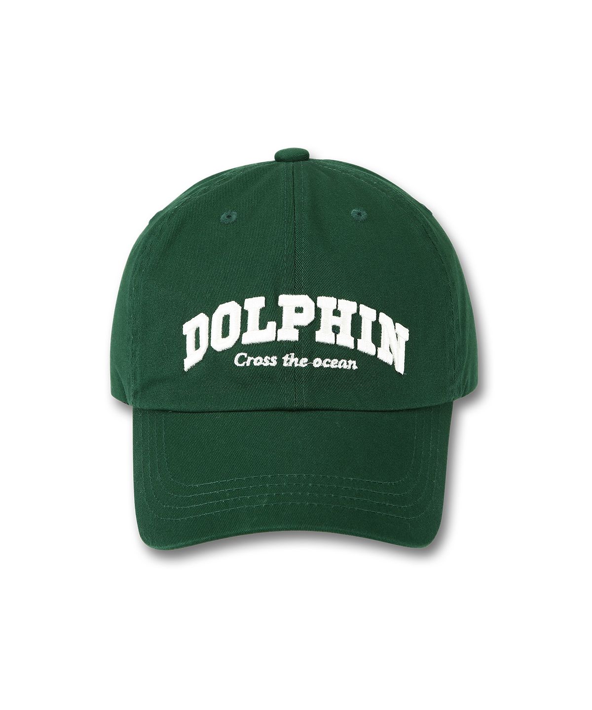 돌핀웨이브어패럴(DOLPHIN WAVE APPAREL) 돌핀 어센틱 로고 볼캡 딥그린