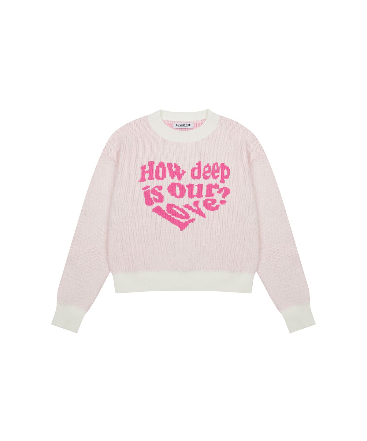 러브이즈트루(LUVISTRUE) MV LOVE KNIT(BABY PINK)