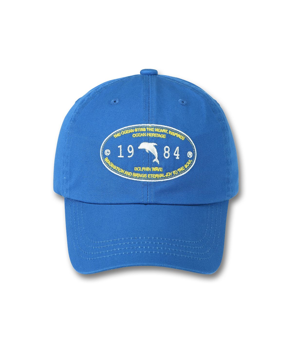 돌핀웨이브어패럴(DOLPHIN WAVE APPAREL) 오벌 돌고래 볼캡 블루