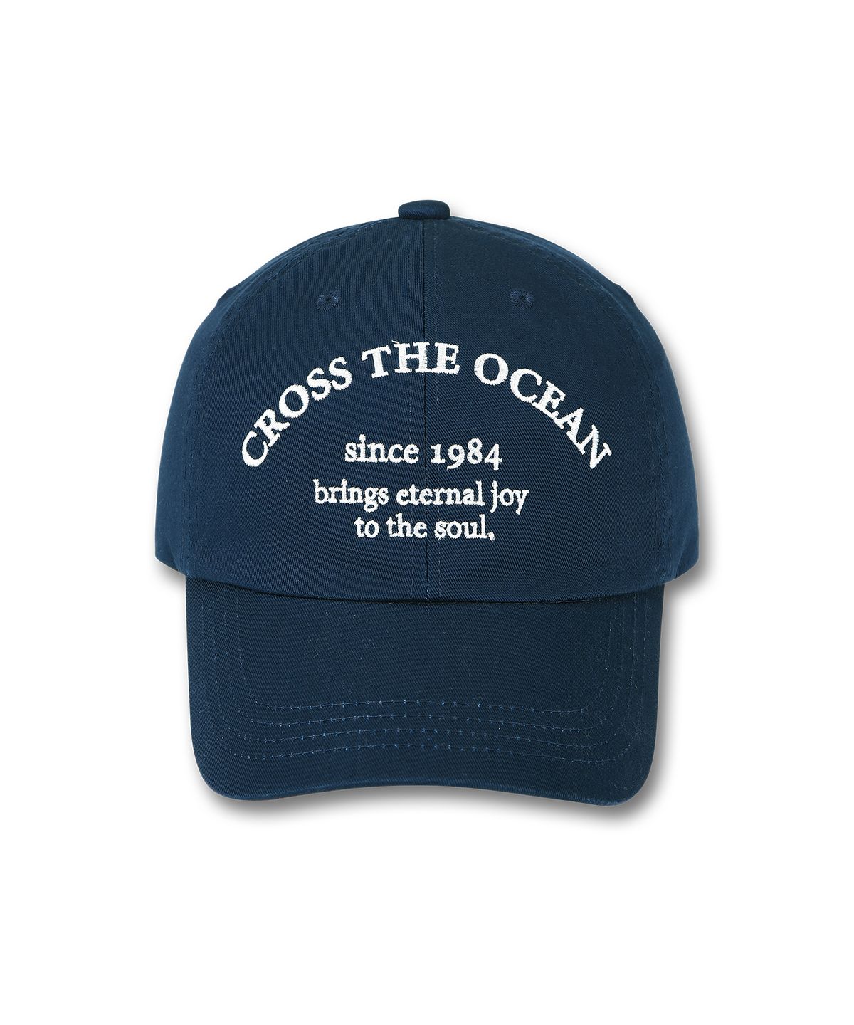 돌핀웨이브어패럴(DOLPHIN WAVE APPAREL) 돌핀 레터링 볼캡 네이비