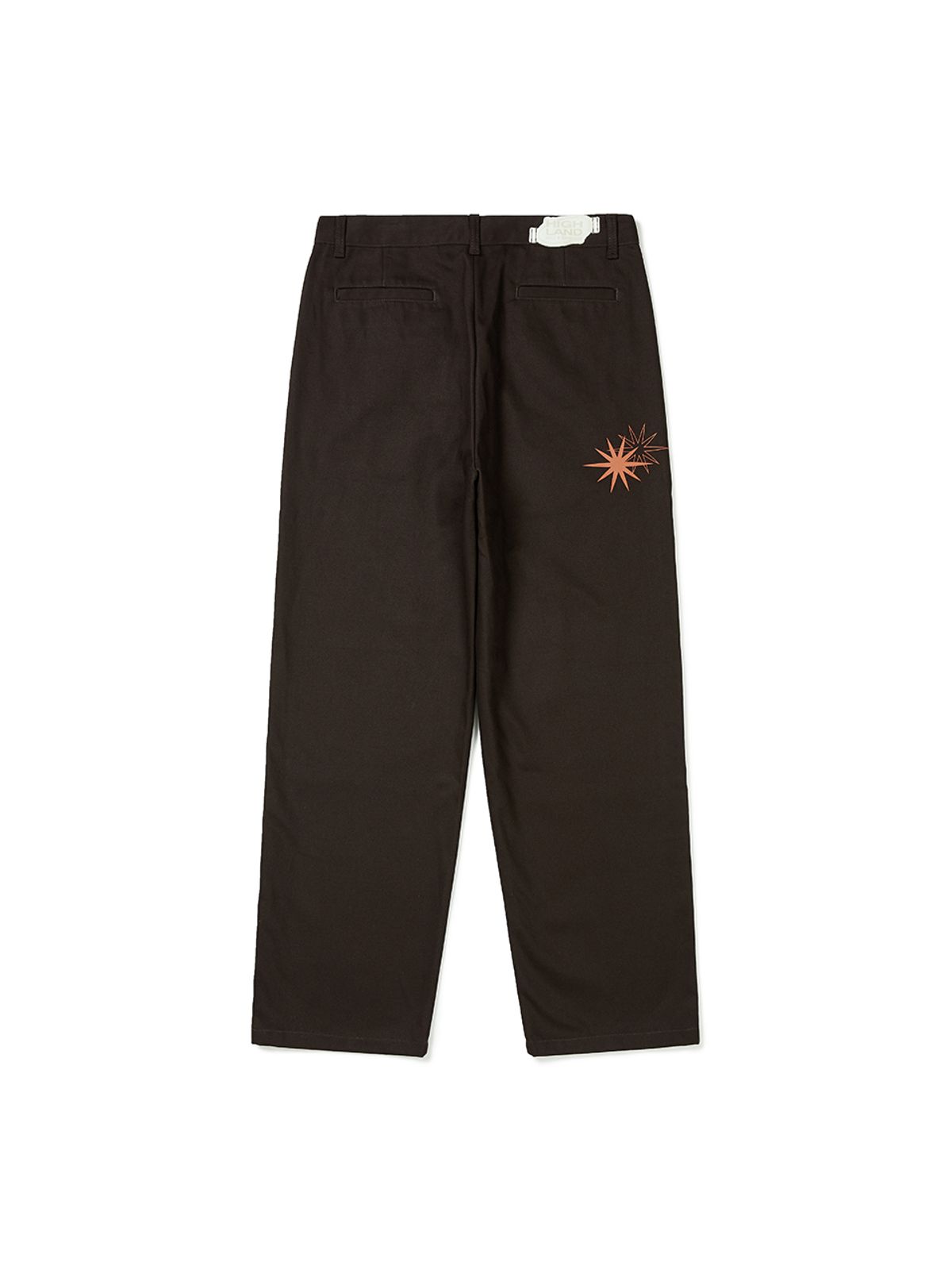 하이랜드 델리 앤 그로서리(HIGHLAND DELI AND GROCERY) Graphic Work Pants Brown