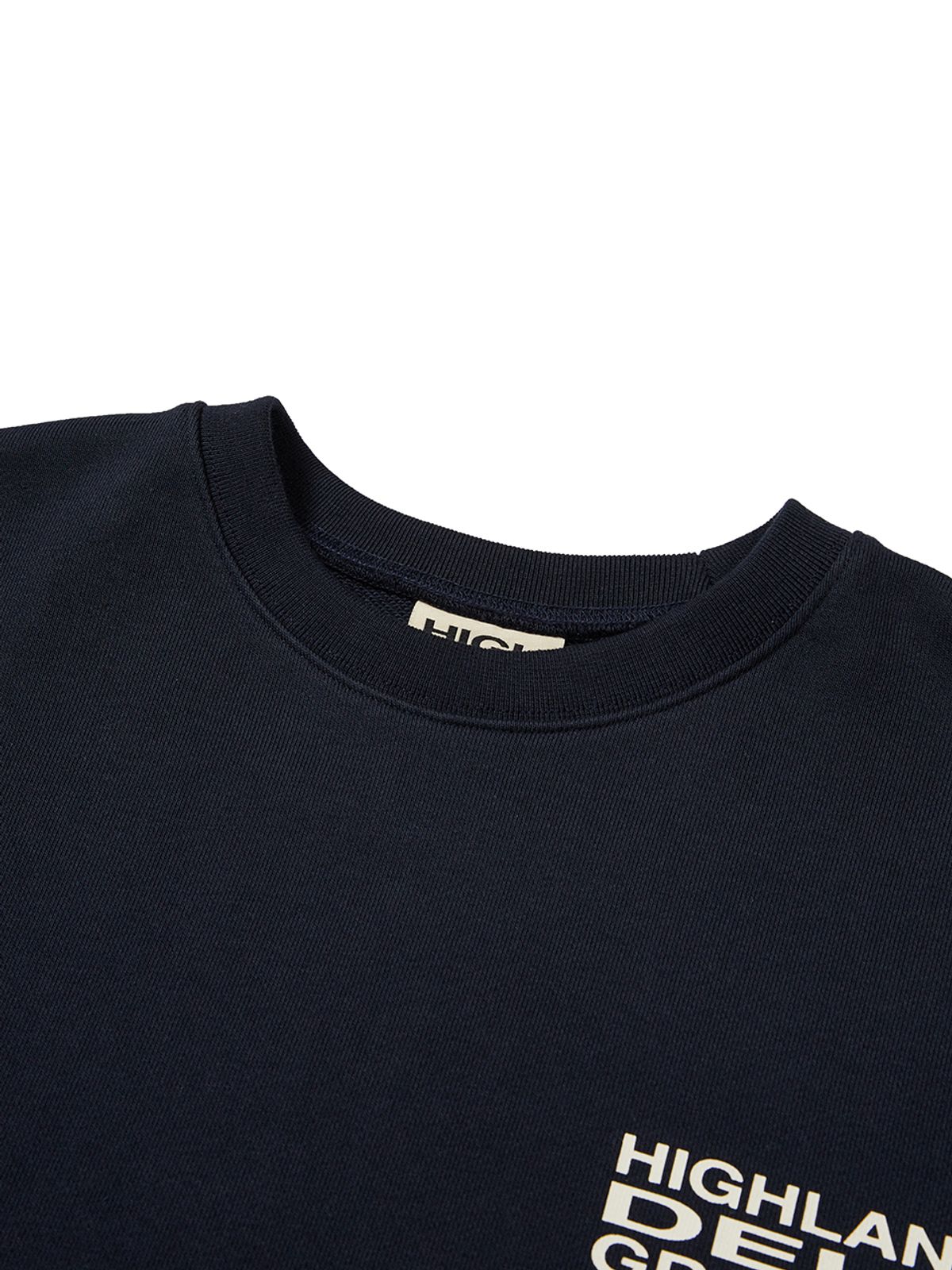 하이랜드 델리 앤 그로서리(HIGHLAND DELI AND GROCERY) Fresh Experience Sweatshirts Navy