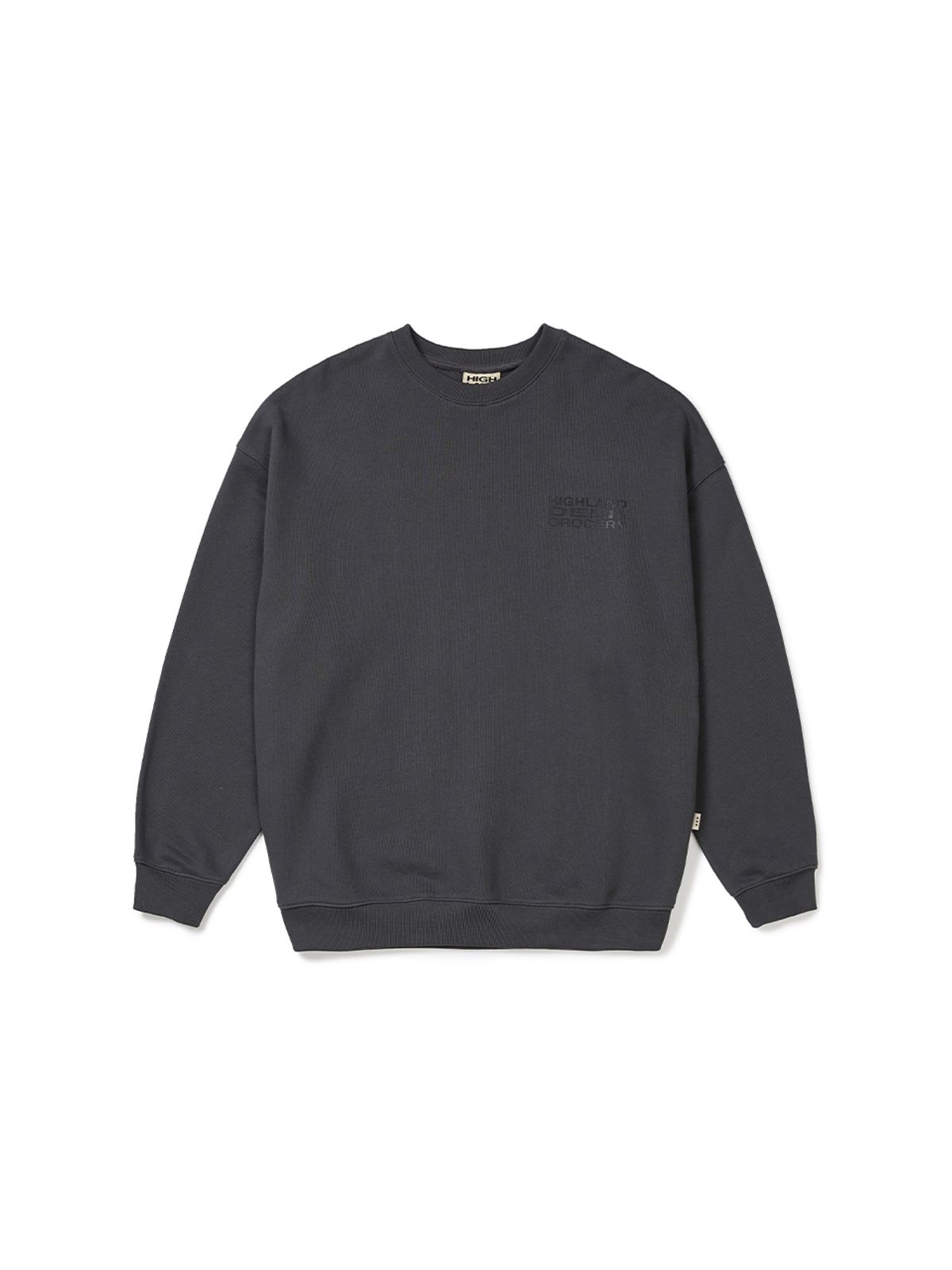 하이랜드 델리 앤 그로서리(HIGHLAND DELI AND GROCERY) Fresh Experience Sweatshirts Charcoal