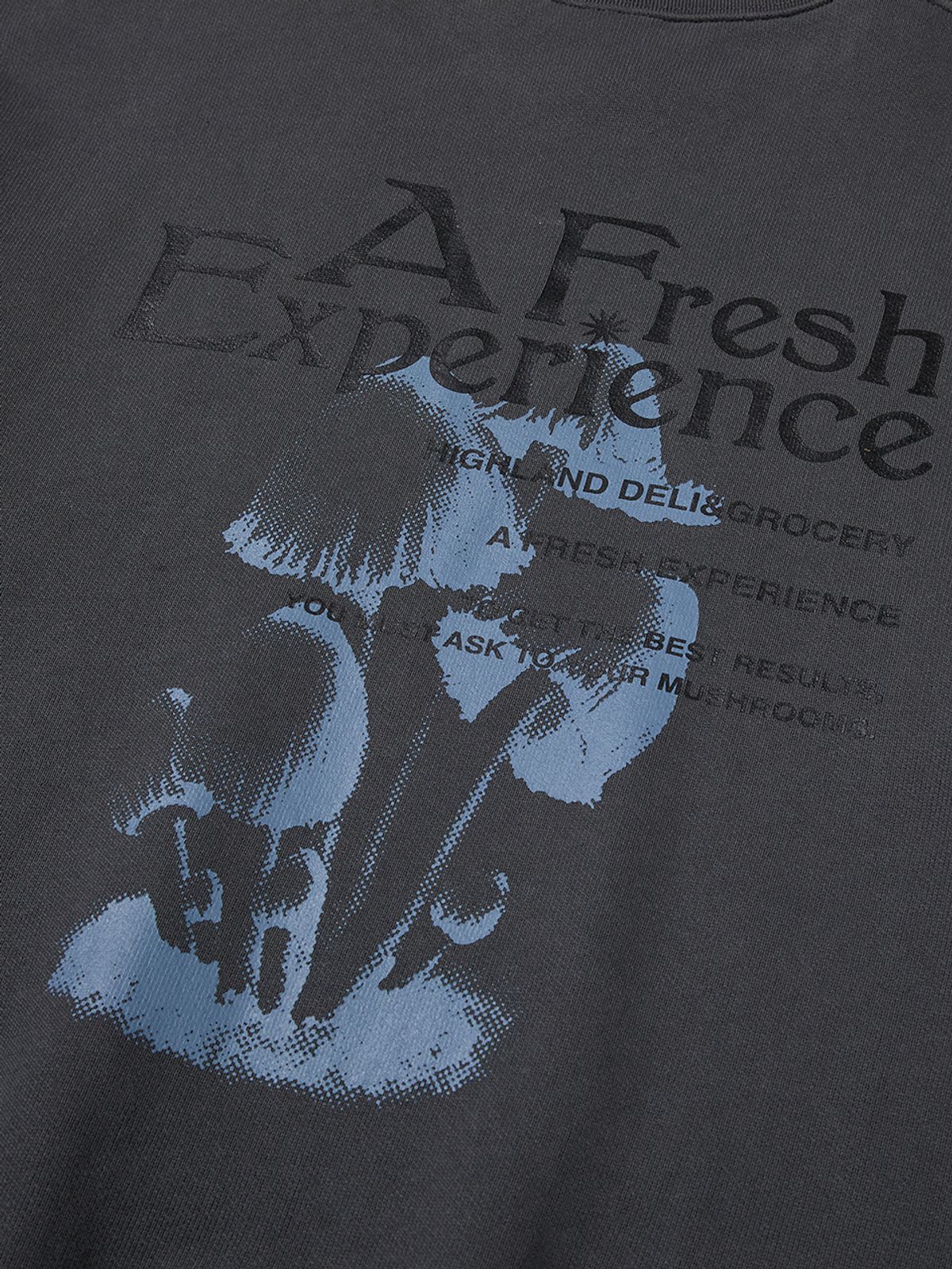 하이랜드 델리 앤 그로서리(HIGHLAND DELI AND GROCERY) Fresh Experience Sweatshirts Charcoal