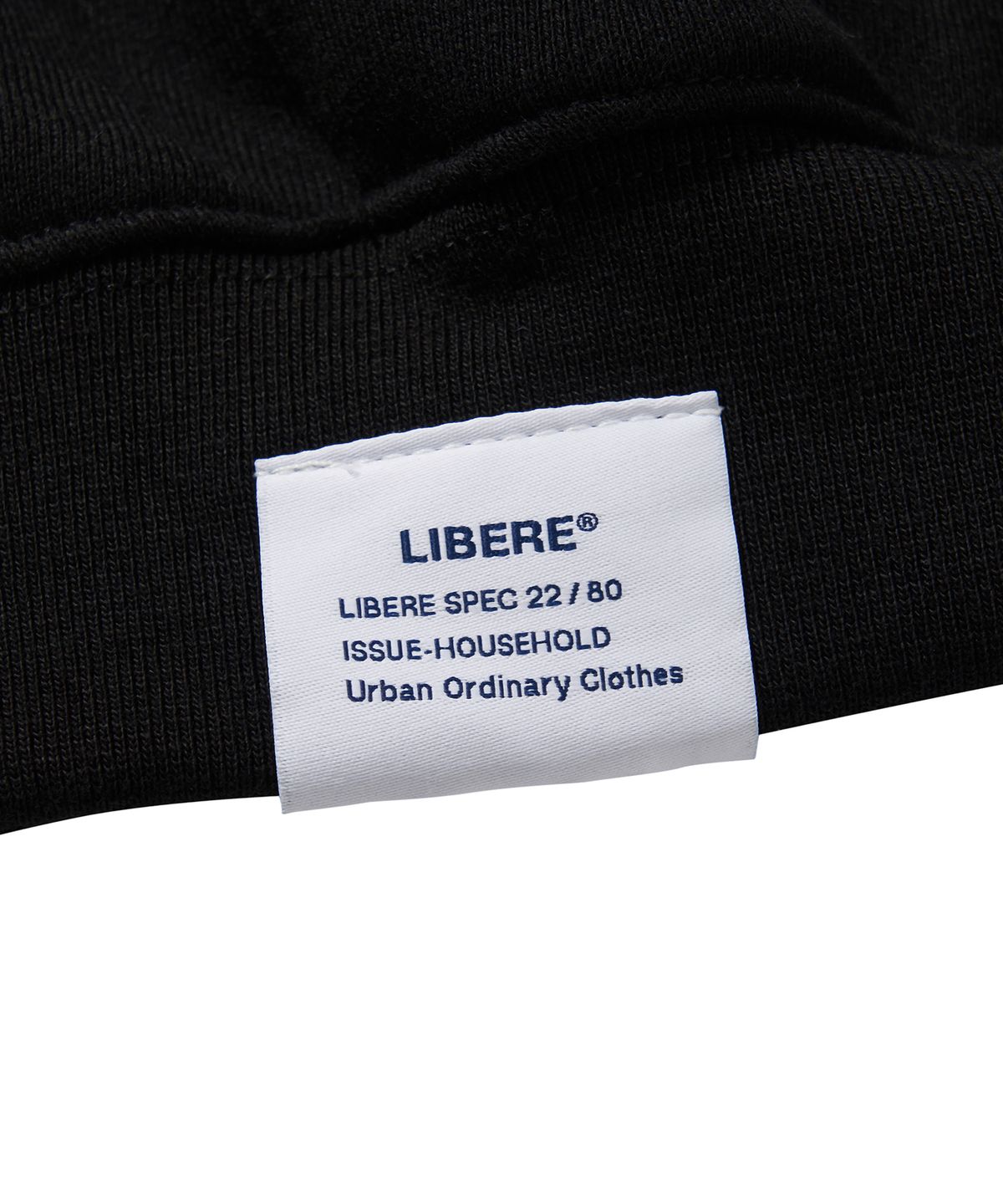 리베레(LIBERE) LOGO HOODIE / BLACK