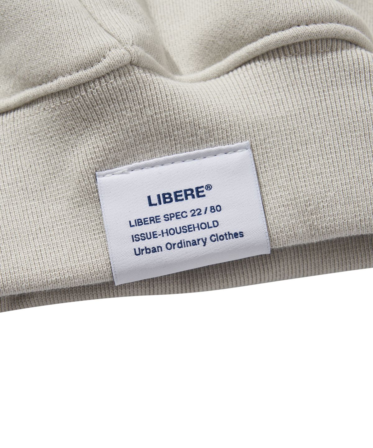 리베레(LIBERE) LOGO HOODIE / LIGHT GRAY