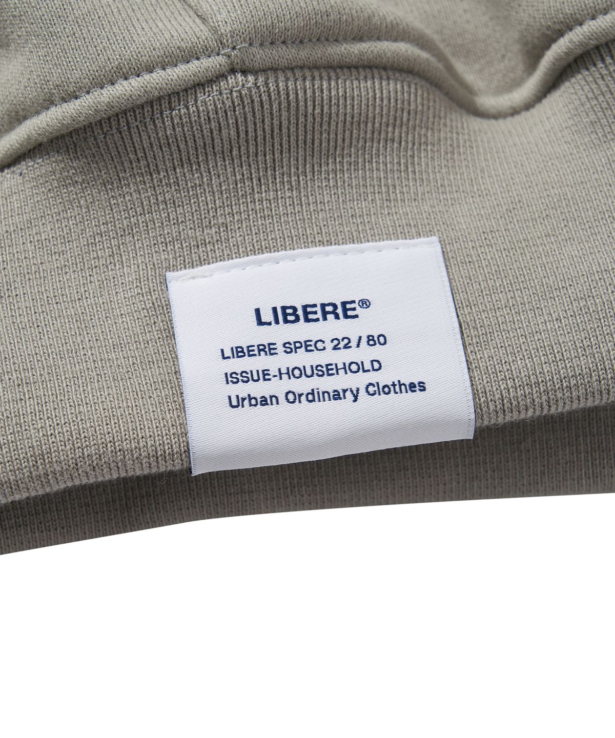 리베레(LIBERE) H LOGO HOODIE / STORMDUST