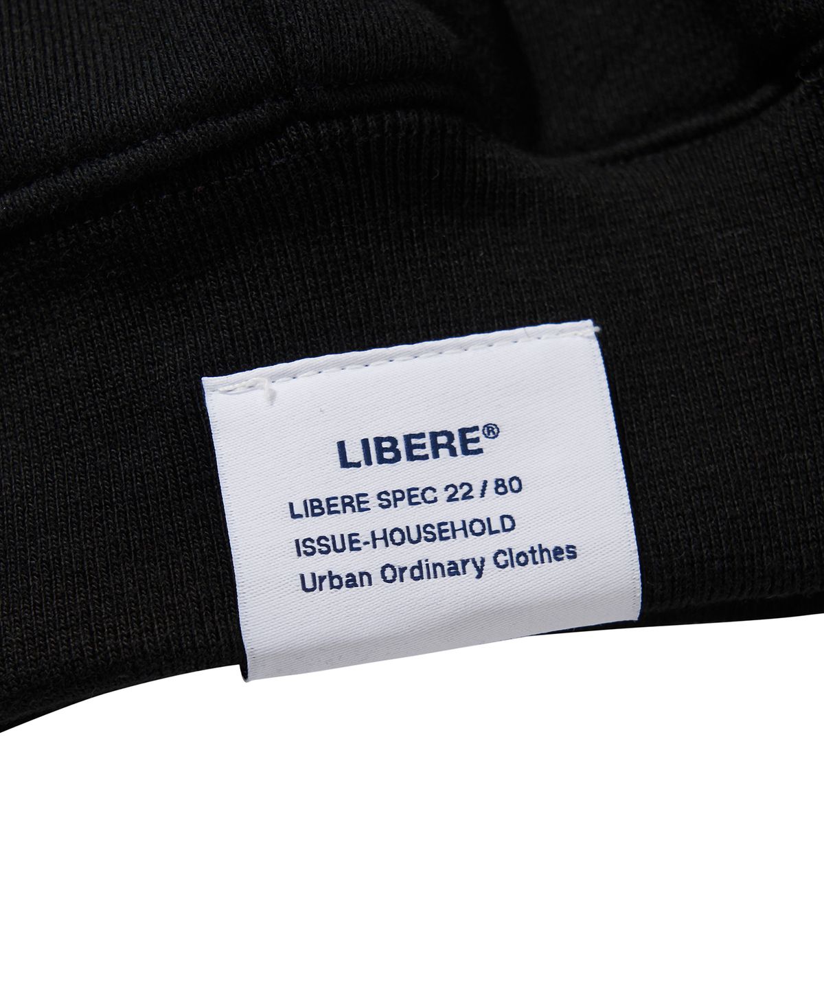 리베레(LIBERE) H LOGO HOODIE / BLACK