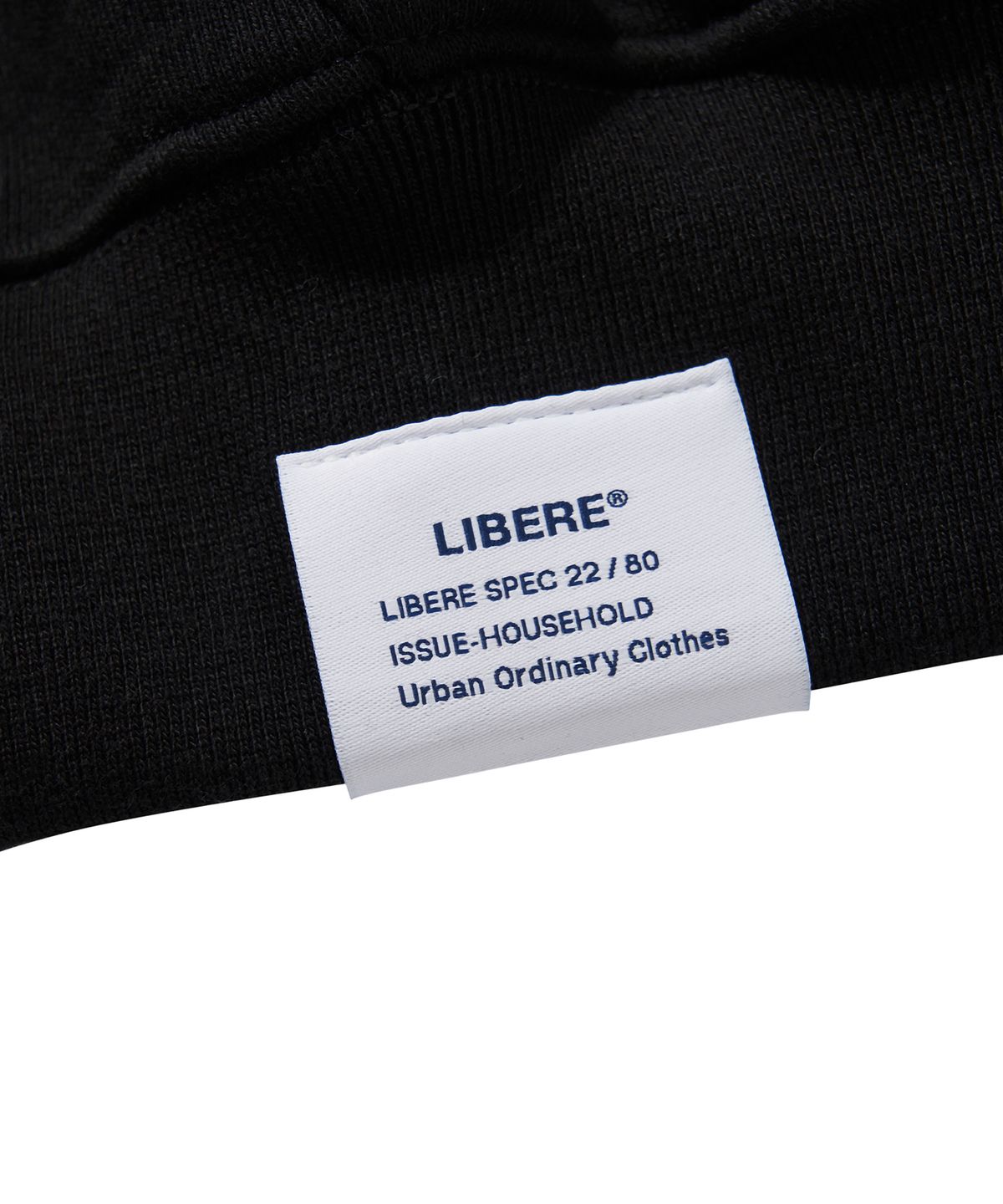 리베레(LIBERE) W.L HOODIE / BLACK