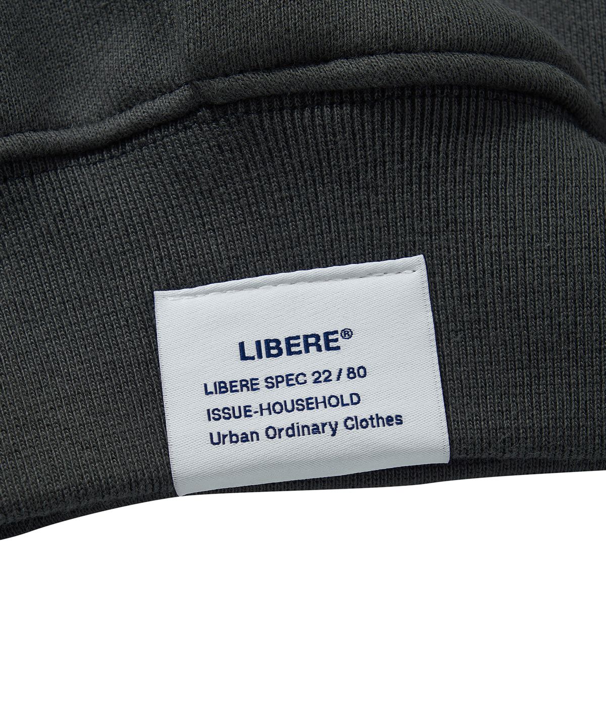 리베레(LIBERE) W.L HOODIE / CHARCOAL