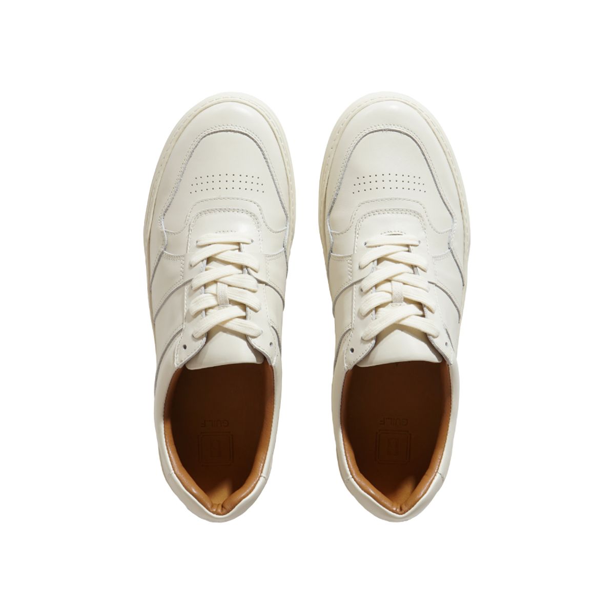 길프(GUILF) Chester Retro Sneakers in Kipskin Ivory