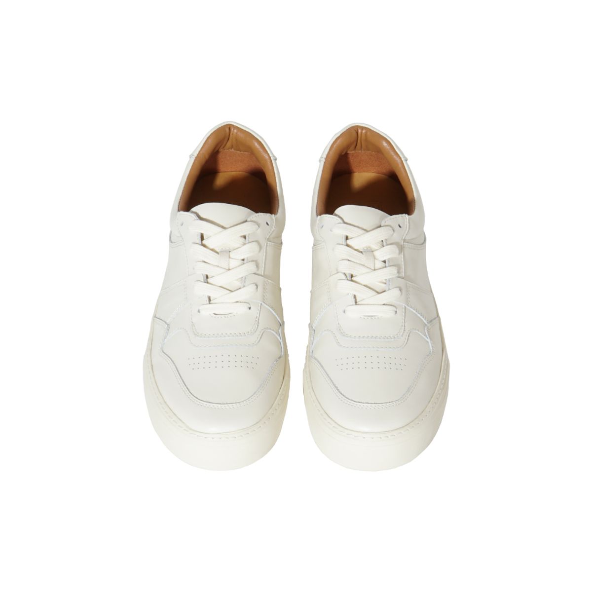 길프(GUILF) Chester Retro Sneakers in Kipskin Ivory