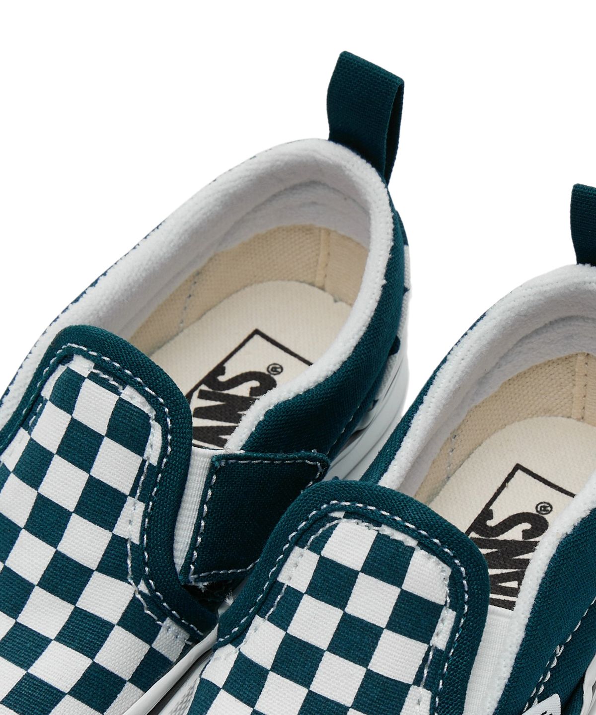반스 키즈(VANS KIDS) 슬립온 V 토들러 - (체커보드) 딥틸