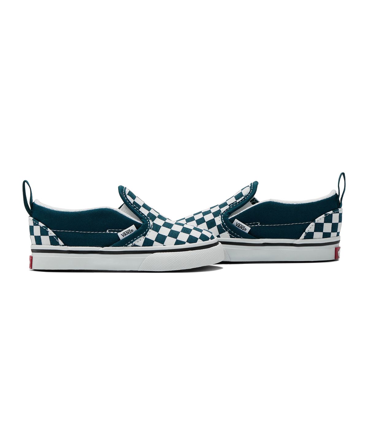 반스 키즈(VANS KIDS) 슬립온 V 토들러 - (체커보드) 딥틸