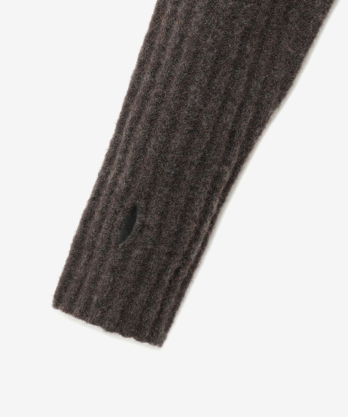 노이어 포 우먼(NOIRER FOR WOMAN) 카멜 슬림핏 골지 스웨터 (브라운)