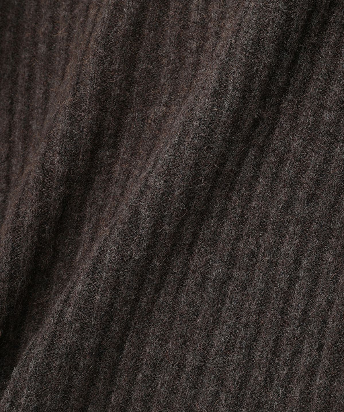 노이어 포 우먼(NOIRER FOR WOMAN) 카멜 슬림핏 골지 스웨터 (브라운)
