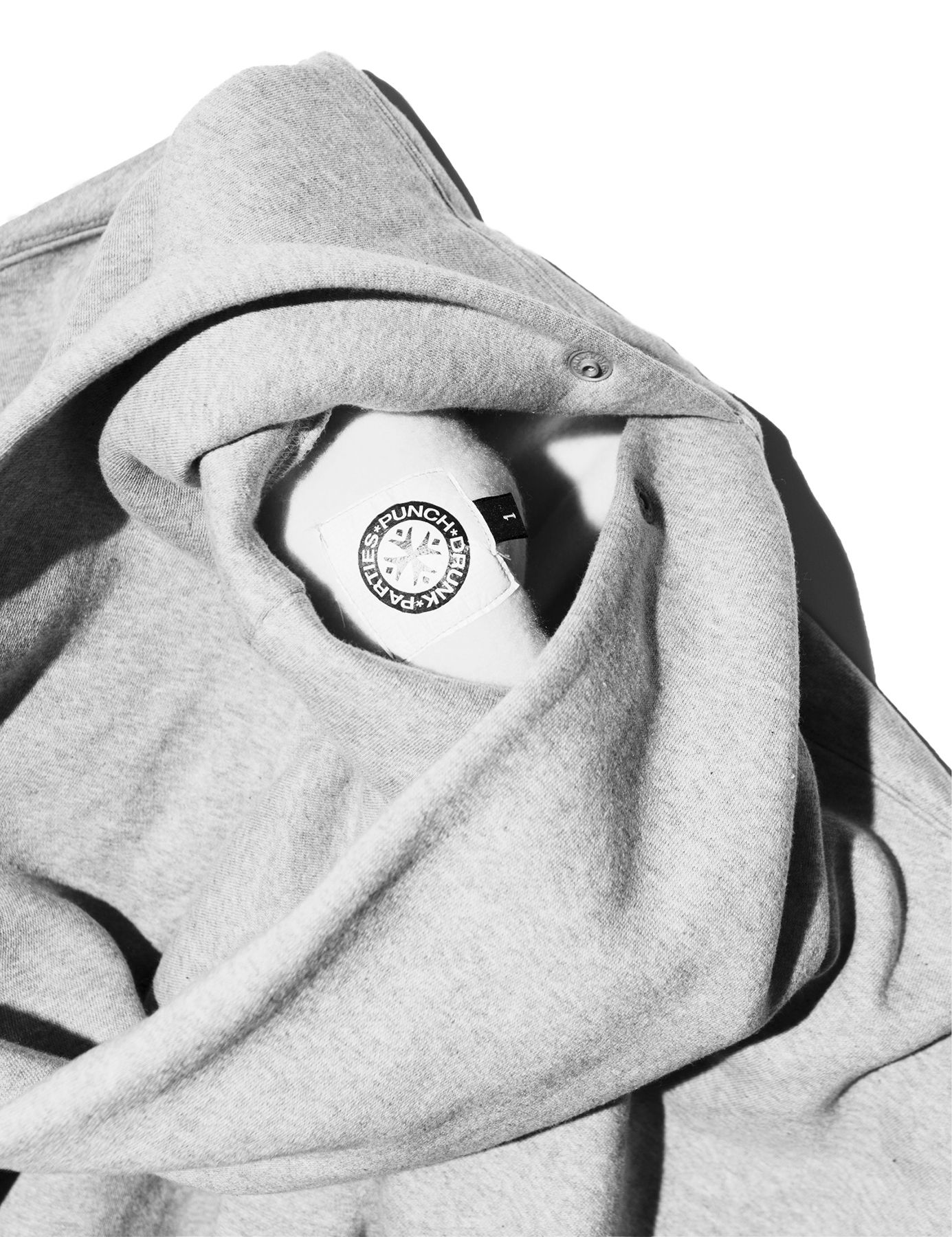 [Punch Drunk Parties] Oversized Logo Hoodie Gray★韓国大人気 Punch Drunk Parties] Oversized Logo Hoodie Gray☆韓国大人気