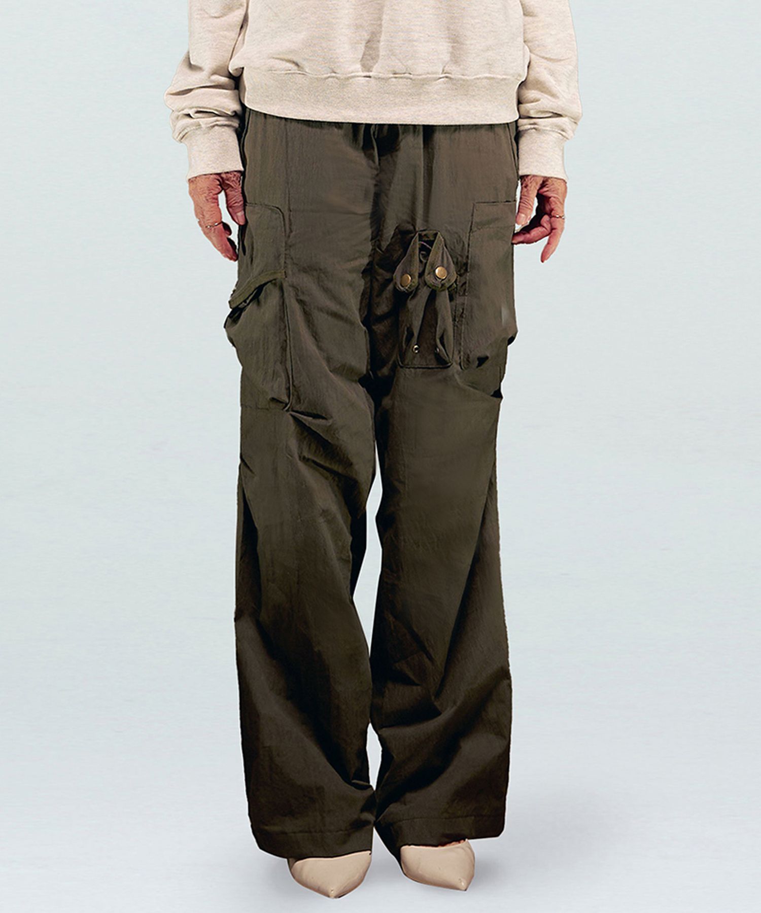 NACHE STRAP CARGO PANTS カーゴパンツ 韓国 シズニルック MUSINSA公式 | NACHE STRAP CARGO PANTS (UNISEX) CHARCOAL