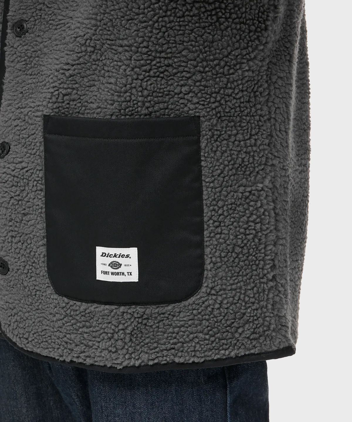 디키즈(DICKIES) 릴렉스드 패브릭 블록킹 베스트 Gunmetal