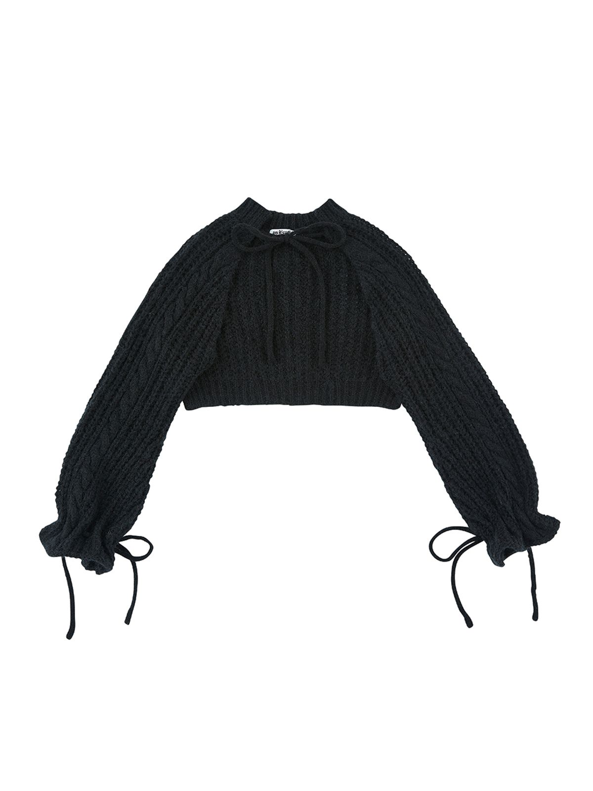 에즈이프 캘리(ASIF CALIE) KNIT BOLERO BLACK