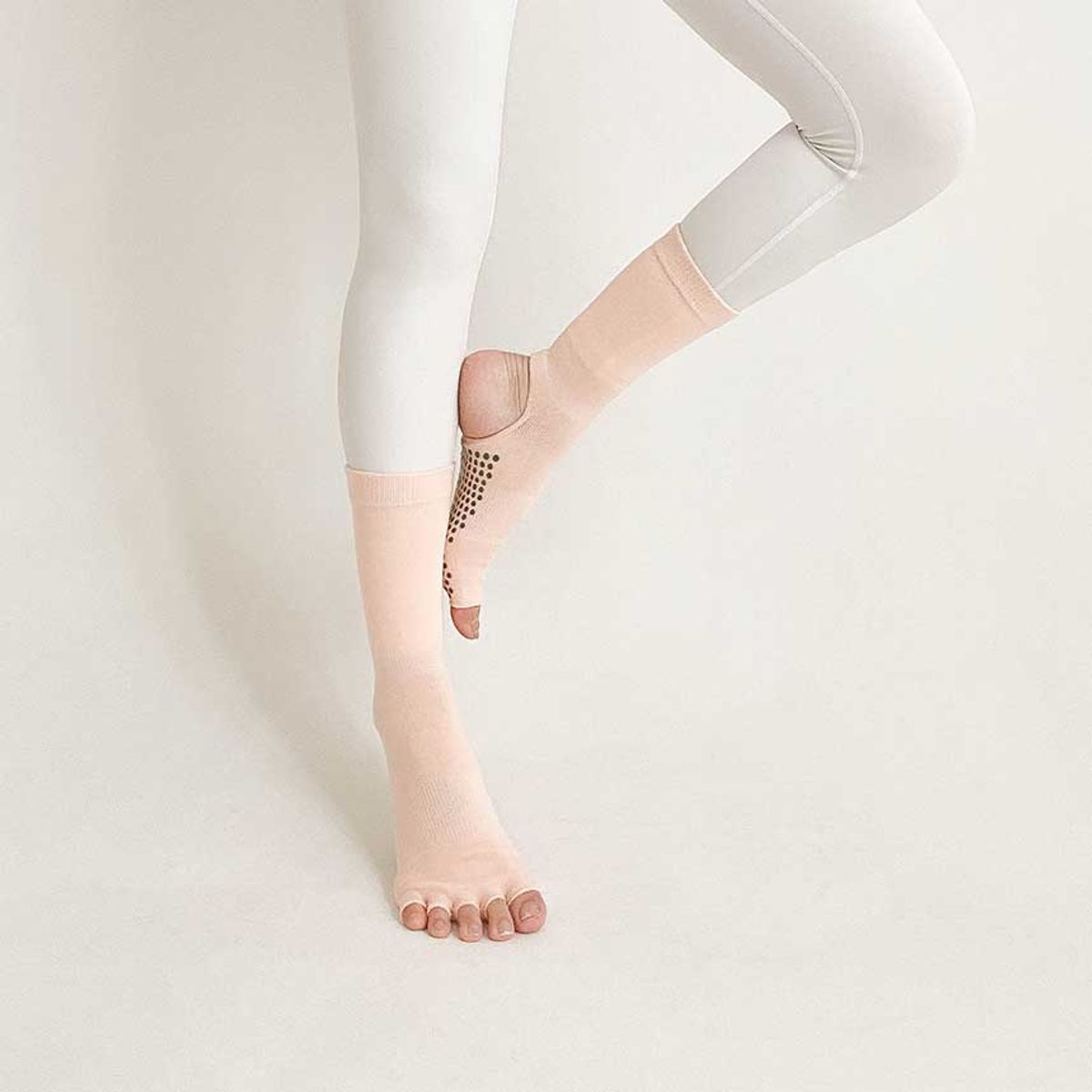아사나(ASANA) 오픈힐 하프 토우 요가 필라테스 양말